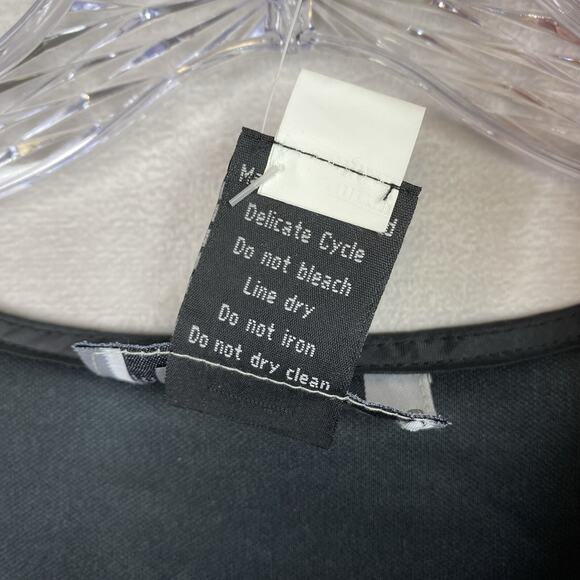 Maggie Barnes 3x Faux Leather Vest Black Pebbled Full Zip Lightweight Biker NWT - Picture 4 of 8